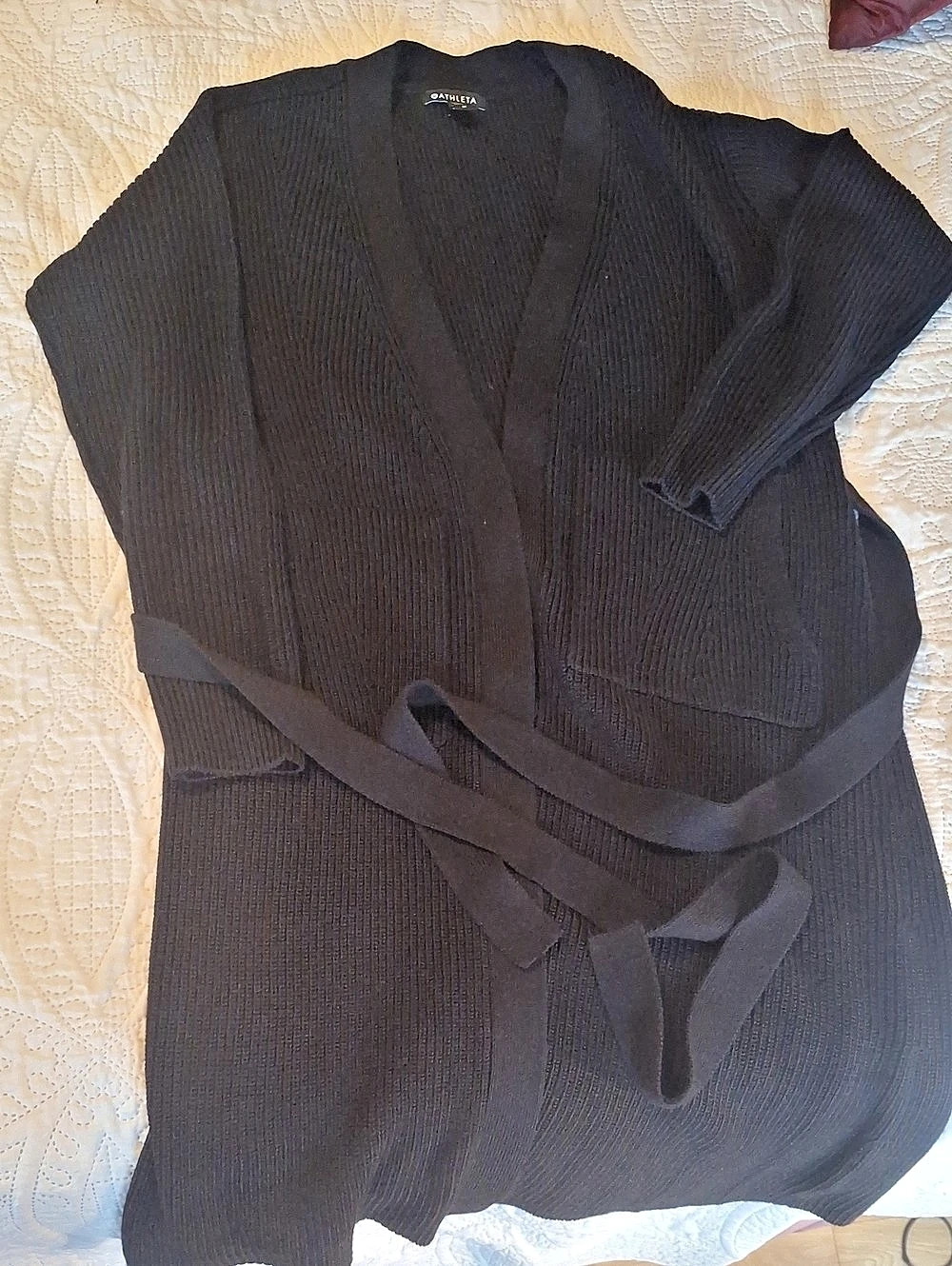 Athleta Scenic Wrap Cardigan Wrap Cardigan Black Size Medium